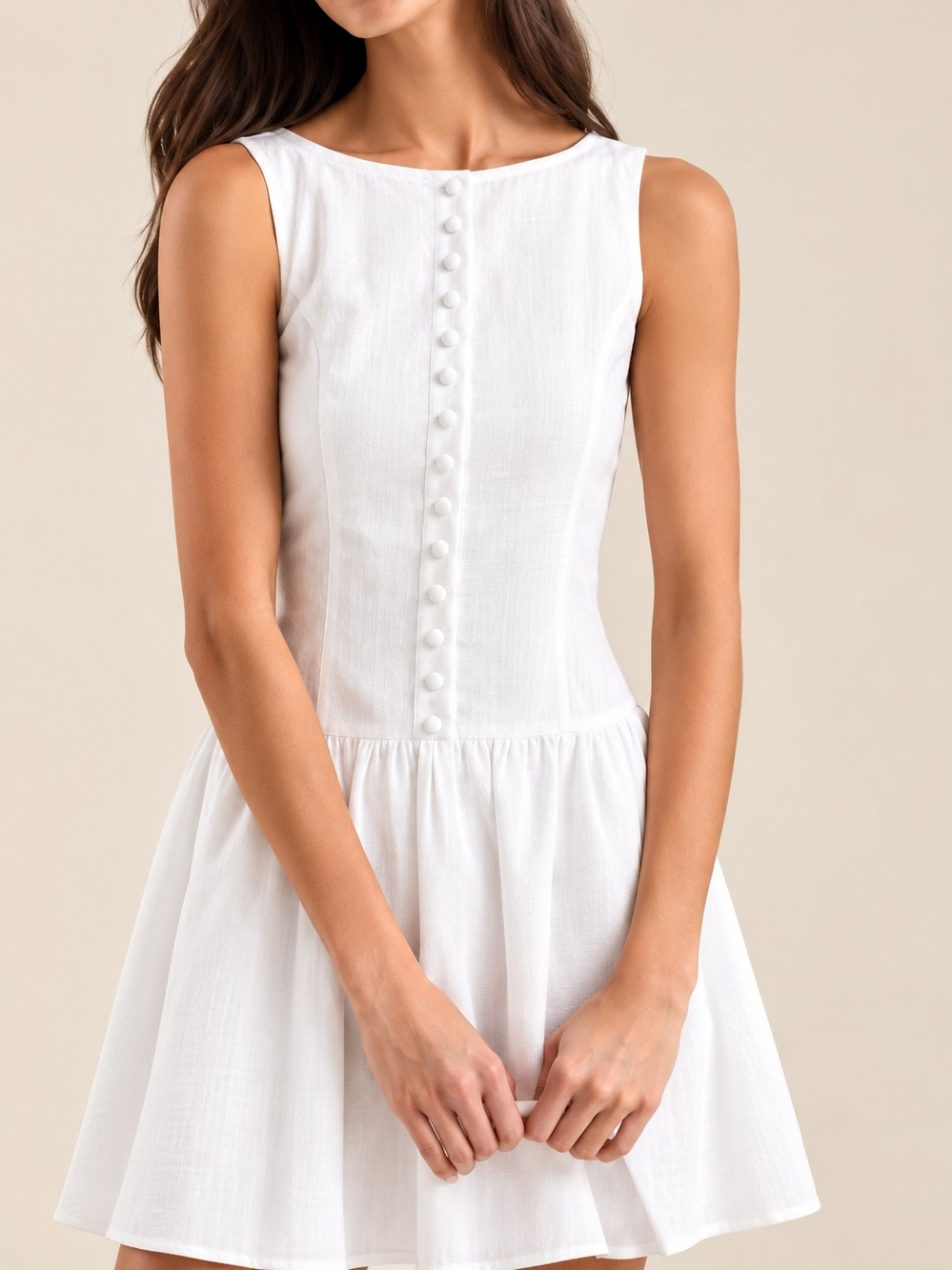 Layla Eyelet Mini Dress in white from Altar'd State